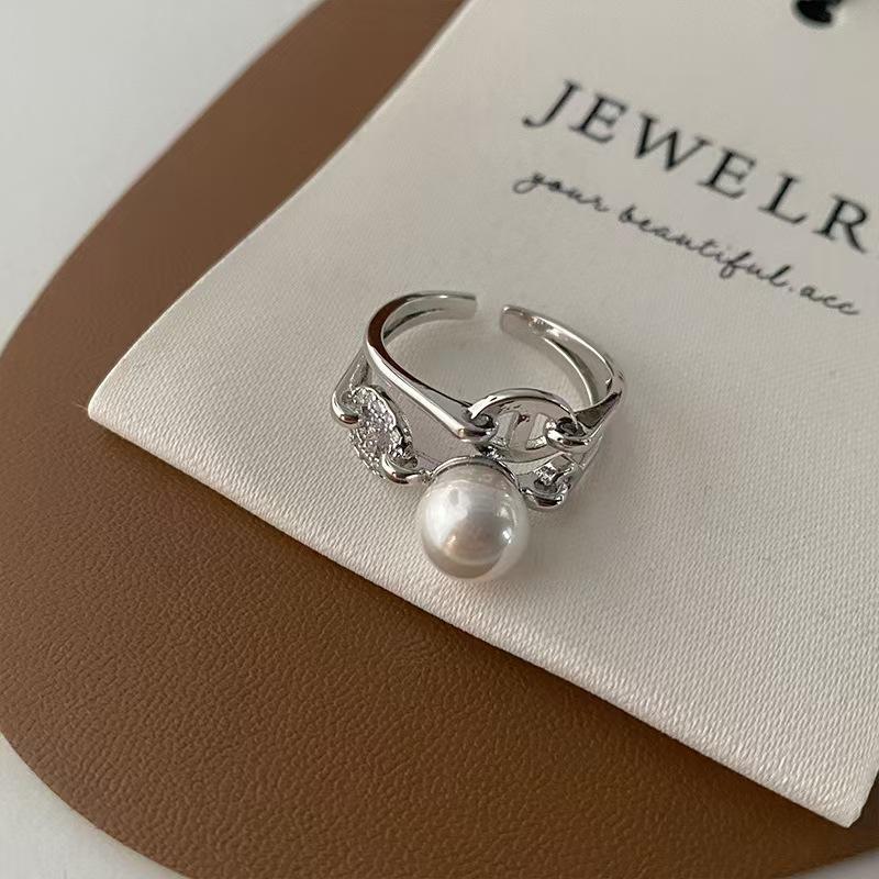 Fashion Personality Creative Design Small Ball Ring for Women Men Trending Irregular Metal Open Finger Rings Female Punk Jewelry