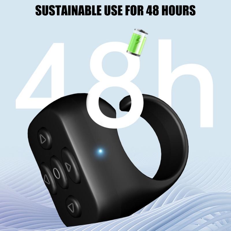 Scrolling Rings Bluetooth-Compatible Remotes Control for Video Scrolling Electronic Book Page Turning Long Battery Life