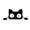Reflective Peeking Cat Animal Car Styling Decorative Stickers Auto Window Decals