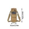 Mountaineering Water Bottle Bag Outdoor Tactical Water Cup Pouches With Adjustable Strap