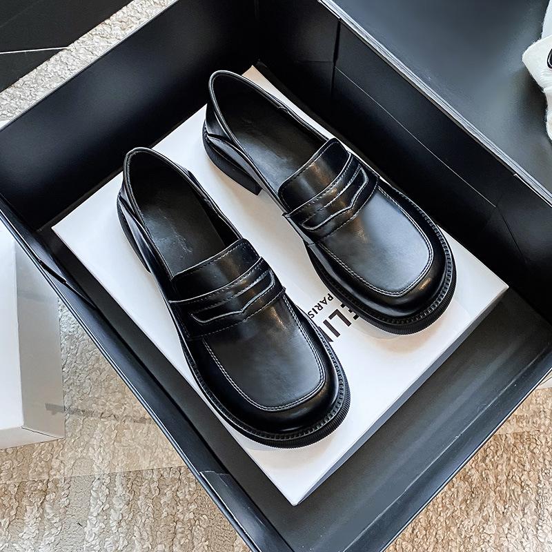 fashion Plus Size 43 44 Casual Loafer Shoes Woman British Style College Student Girls Casual Slip on Flats Shoes Female Feetwear