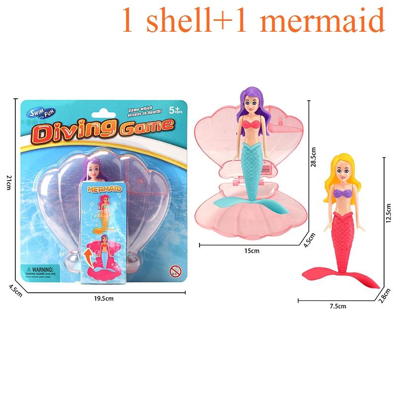 High-Quality Mermaid High-Quality Dive Play Sets High-Quality Transparent High-Quality Shell High-Quality Bath High-Quality Toys High-Quality