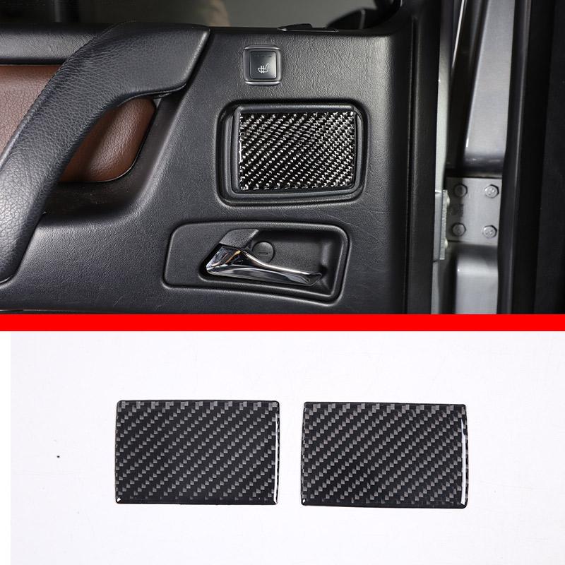 Soft carbon For Mercedes Benz G class W463 2013-18 Car Air Outlet Door Handle Trim sticker Inner & Outer Decoration Accessories