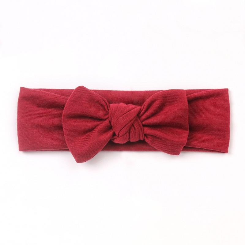 Baby headband, headband, children's plain bow, headscarf, hair accessories, baby knotted hairpin 14-color mixed package.