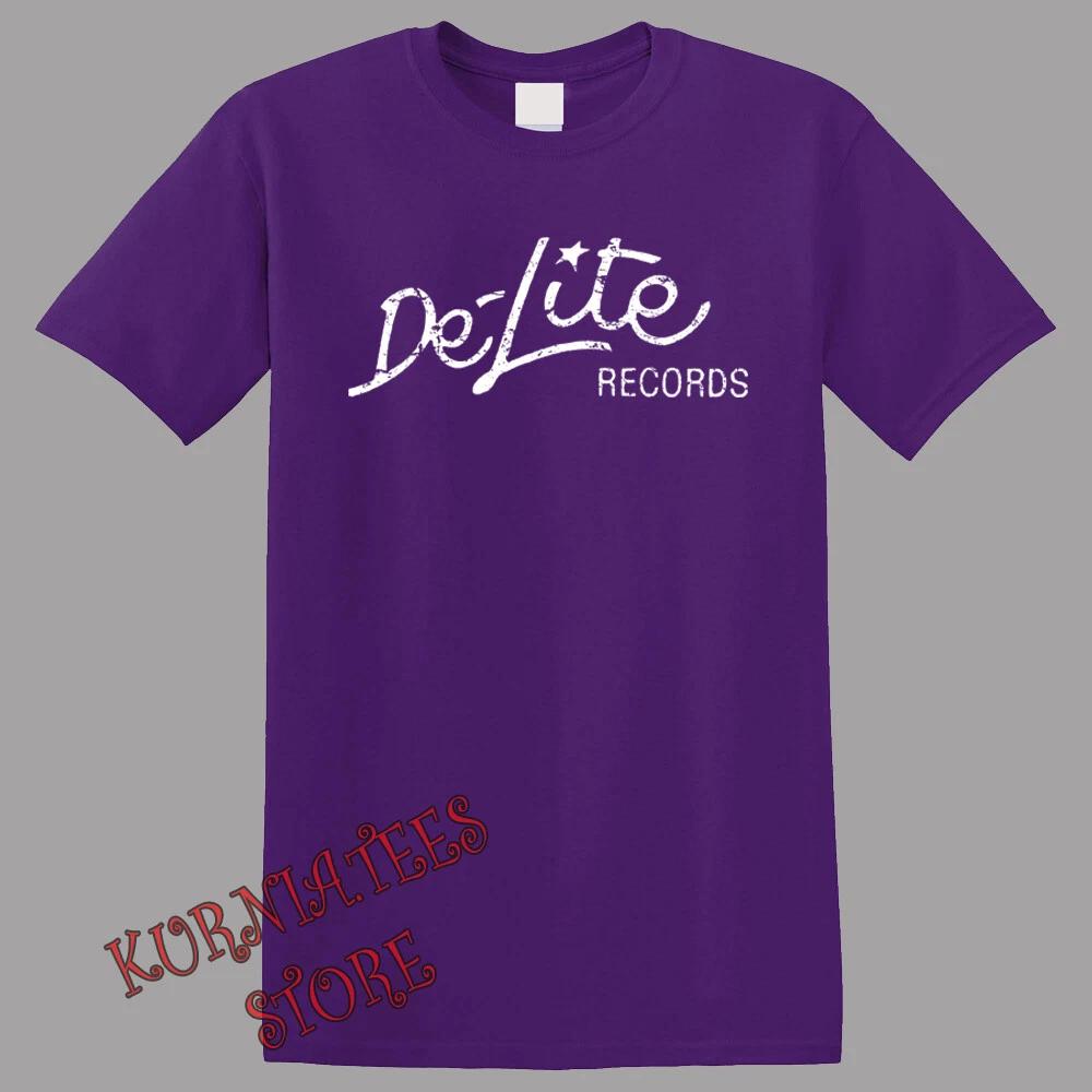 Men s and Women s T-shirts De-Lite Records L