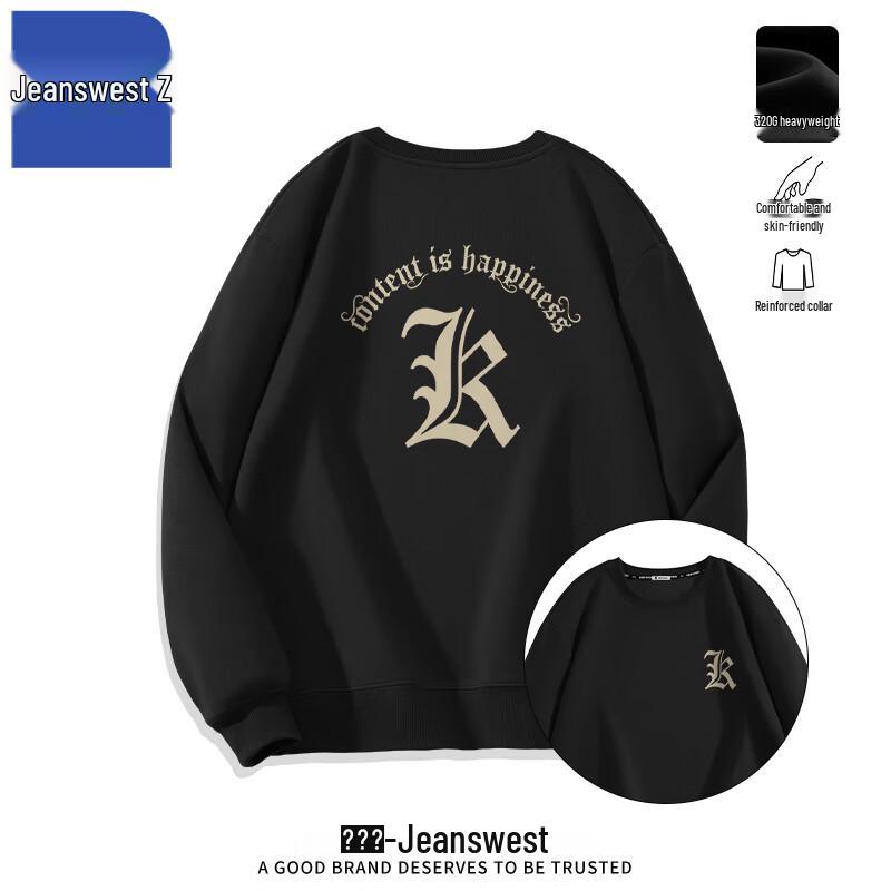 

Jeanswest Men s Gothic Z Letter Print Pullover Hoodie 2XL