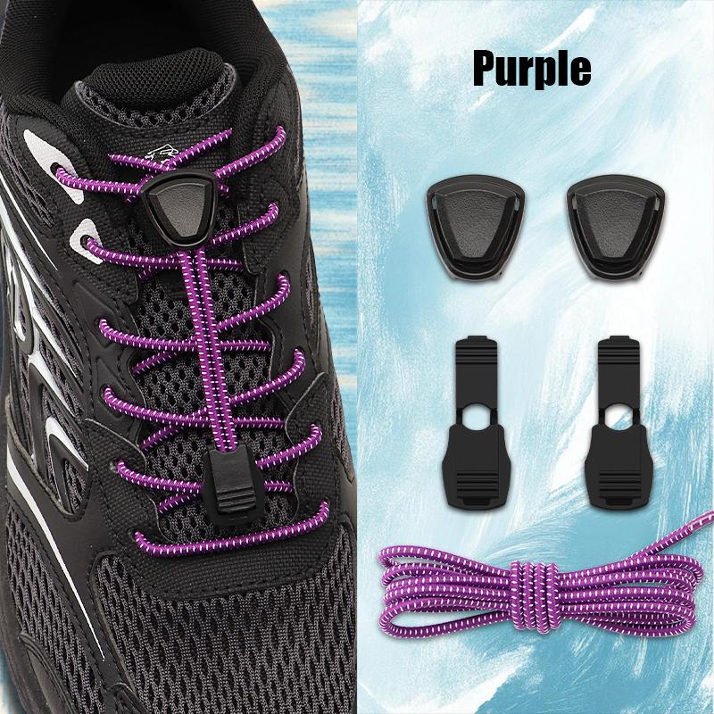 Elastische No-Tie Schnellverschluss-Schnürsenkel Automatisch für Wandern Laufen Sneaker - Ersatzzubehör für Outdoor-Schuhe