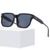 Winter snow sunglasses women's advanced sense sunscreen Internet celebrity glasses large frame square black new sunglasses men