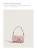 2025 High-End Diamond Pattern Underarm Bag: Zhao Lusi Style Niche Shoulder Handbag with Flower Roll Design