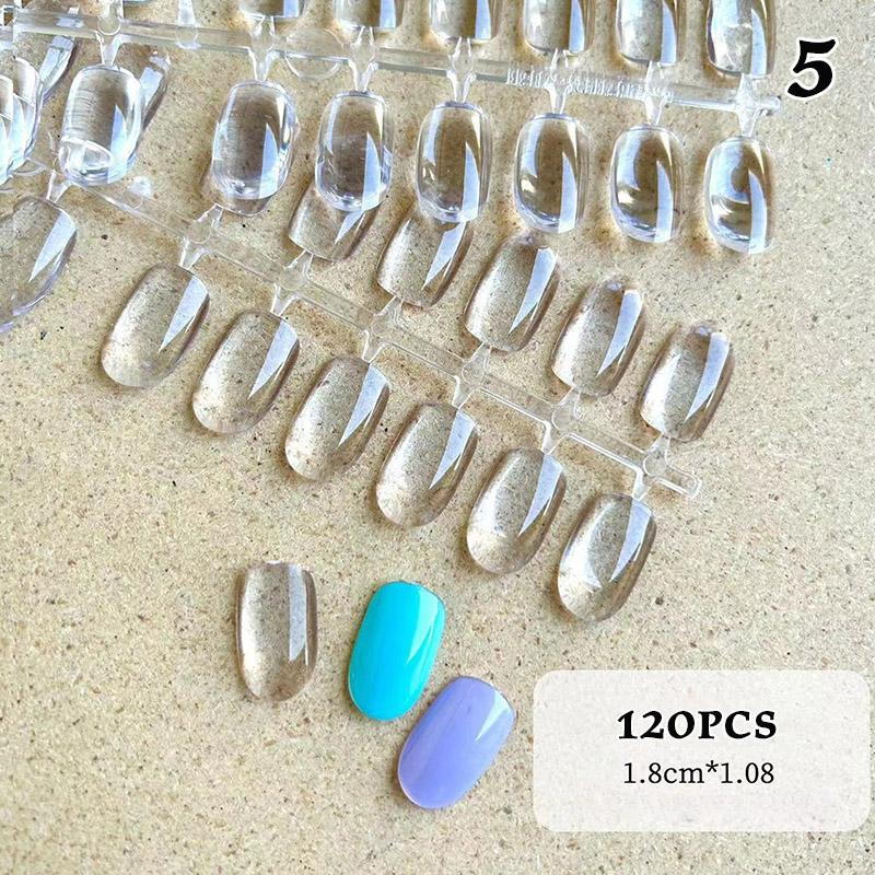 Clear Solid Oval Triangle Square Shape Nail Tools Nail Table Color Card Display DIY Manicure Nail Tips Practice Tools