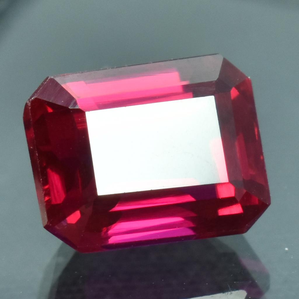 Natural Red Ruby Loose Gemstone Emerald Shape 4.80 ct for Jewelry Making and Gem Collections