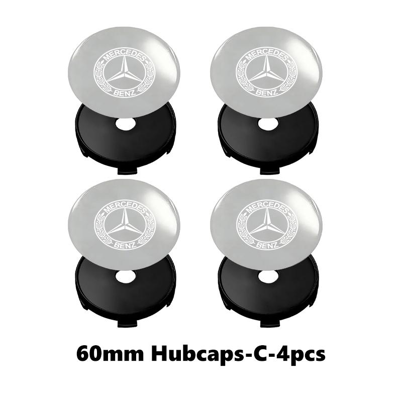For Benz Car Logo Wheel Center Hub Cap Badge Emblem Sticker Accessories Exclusive AMG SPRINTER V CLASS VIANO W124 W203 W204 GXU0