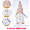 Christmas Decorations 30CM Glowing Gnome Knitted Doll with Led Night Light for Home Xmas Decor Cute Holiday Ornament,Gifts