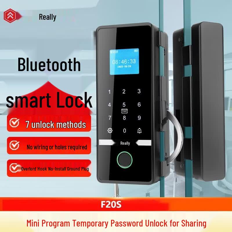 

Умный Bluetooth-замок для стеклянной двери Realand F20S с отпечатком пальца