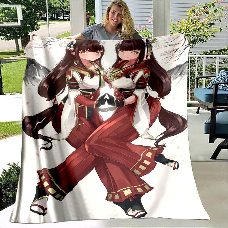 Monster Hunter Game Throw Blanket Bedspread Bed Plaid Rug Bed Covers Sofa Blanket Plaid Blanket Thermal Children'S Blankets