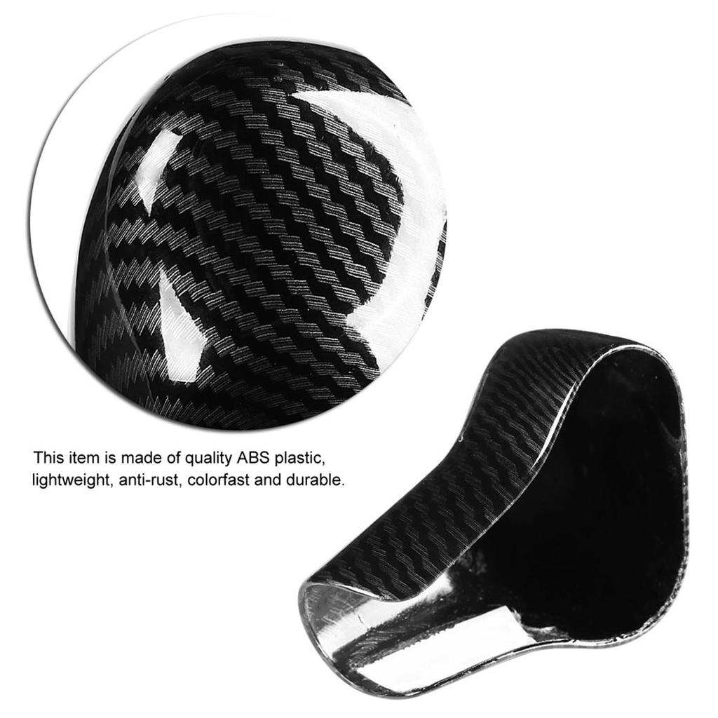 Car Carbon Fiber Style Interior Shift Knob Cover Trim Fit for S6 S7 A6L A5 A7 A4L Q7 Q5