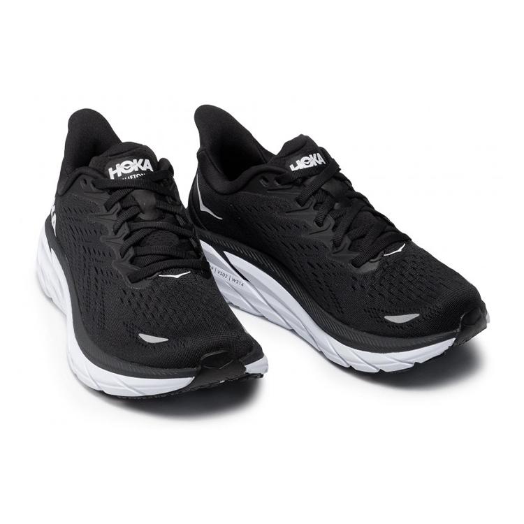 HOKA One One Clifton 8 Wide 'Black White' Women's 1121375-BWHT