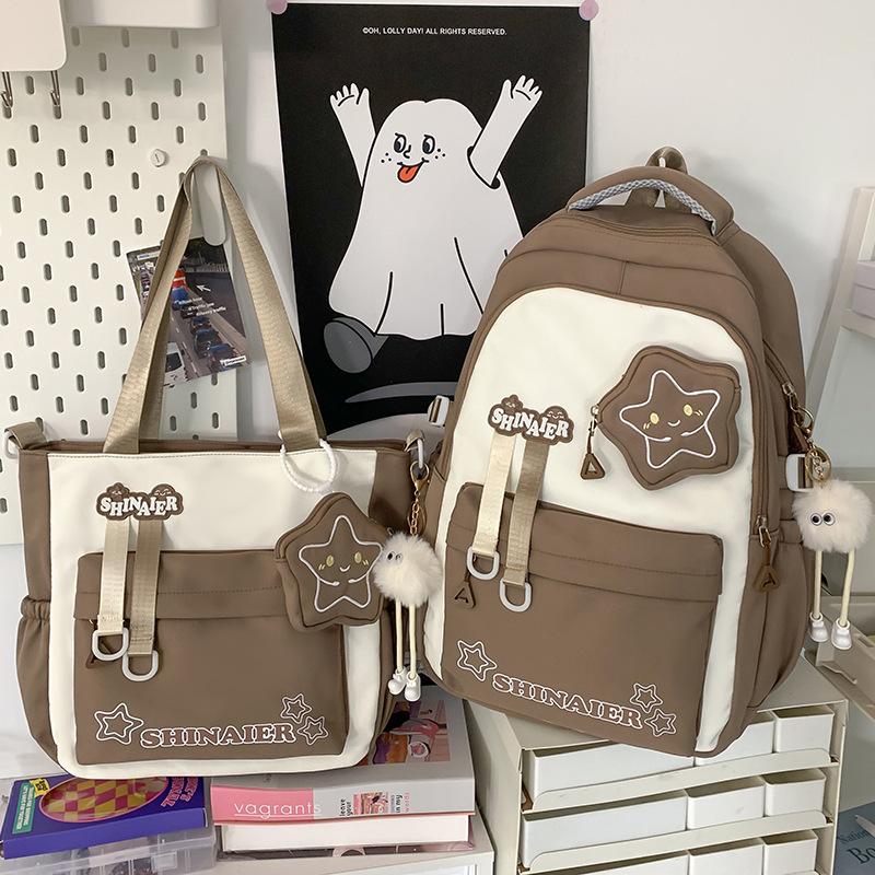 Schoolbags Children Elementary School Girls Junior High School Students High Value Ins Style Two Piece Backpack