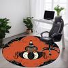 1 Stück Halloween Spinne Büro Runder Teppich, Indoor-Matte Geeignet für Büro, Unter Bürostühlen Schlafzimmer Wohnzimmer Heimdekoration, Raumdeko