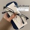 Men Ultra Light Half Frame Myopia Glasses Business Style Anti Blue Light Eyewear 0~-4.0 Diopters