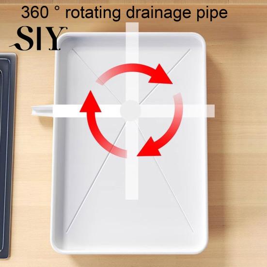 Carbon Steel Dish Storage Rack Drying Large Capacity Non-Slip Design Stable Auto-Drain Easy to Install Space-Saving Kitchen Counter with Cutlery