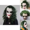 Dark Knight Batman Joker Latex Mask Wig Halloween Horror Prop