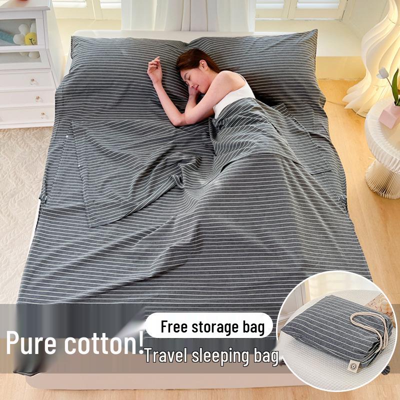 All-Cotton Anti-Dirt Portable Travel Sleeping Bag & Duvet Cover