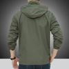 Jacket Men's Spring and Autumn Thin Fattened Jacket Casual Solid Color Outdoor Charge Top Fleece Plus Jacket