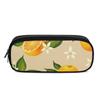 Leather Style Pencil Pouch with Structured Shell for Students Teachers and Workers for Classroom and Office Supplies