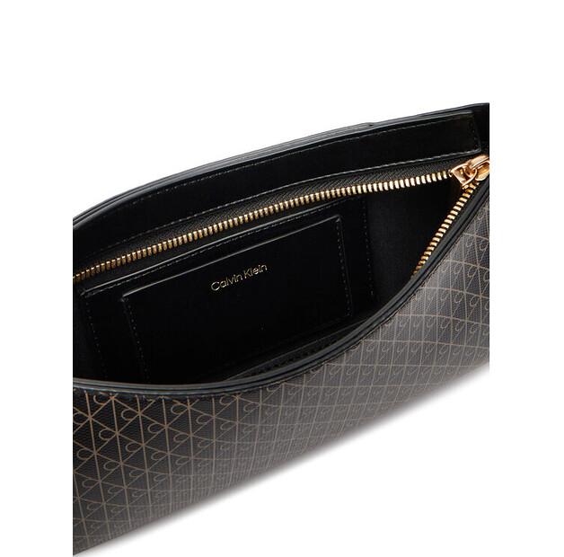Calvin Klein Emblem Aop Small Shoulder Bag