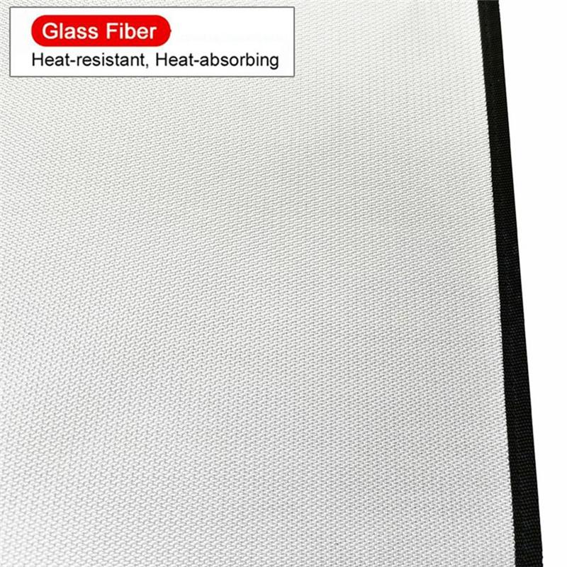 ABWR-Fire Resistant Grill Mat BBQ Grill Mat Folding Oil-Proof Grill Floor Pads Fireproof Floor Mat Fire Pit Mat For Deck