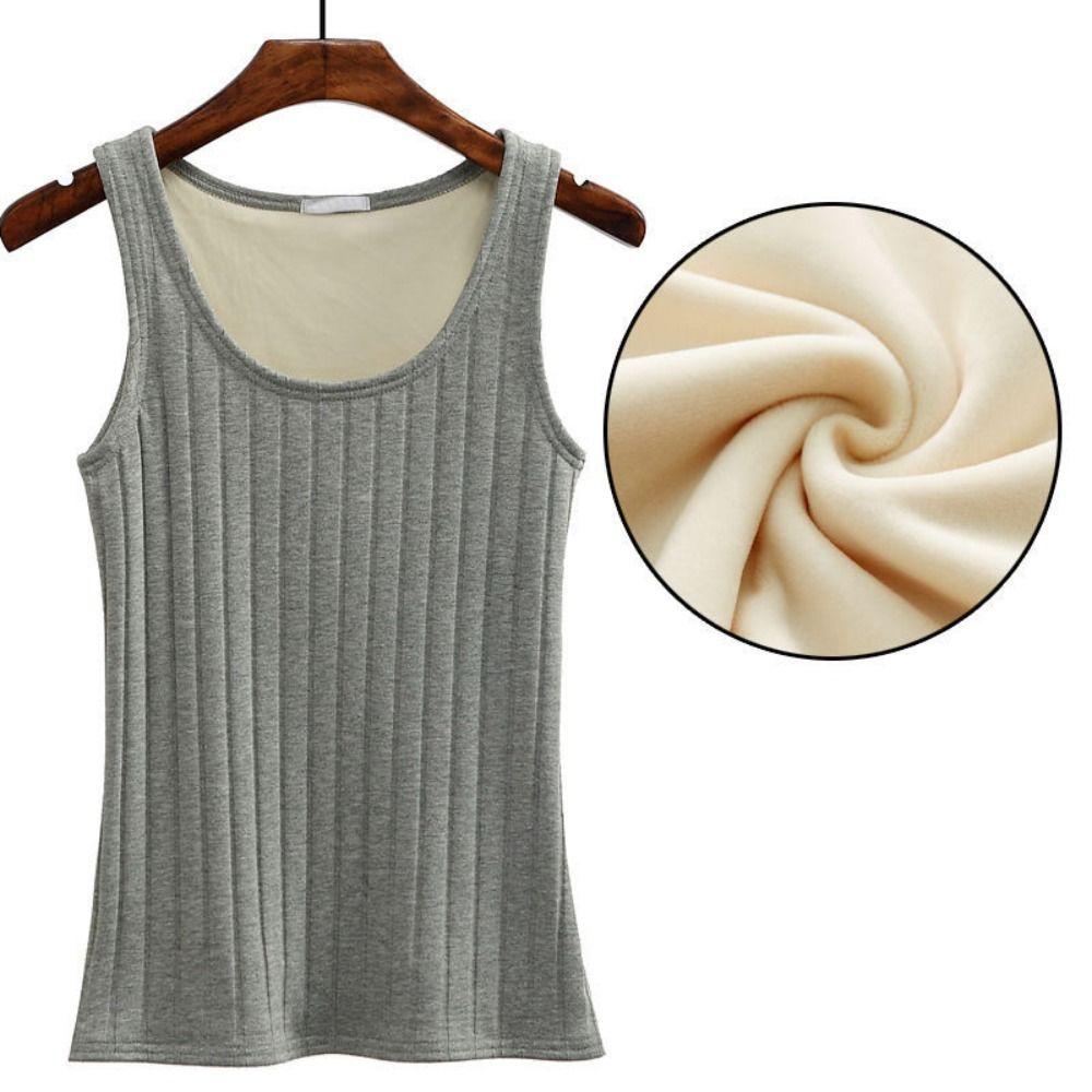 Women Thermal Shirt Sleeveless Warm Underwear New Thermal Top Sling