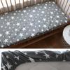 Baby Crib Fitted Sheet For Newborn Soft Cotton Bed Cot Mattress Cover With Rubber 130x70cm