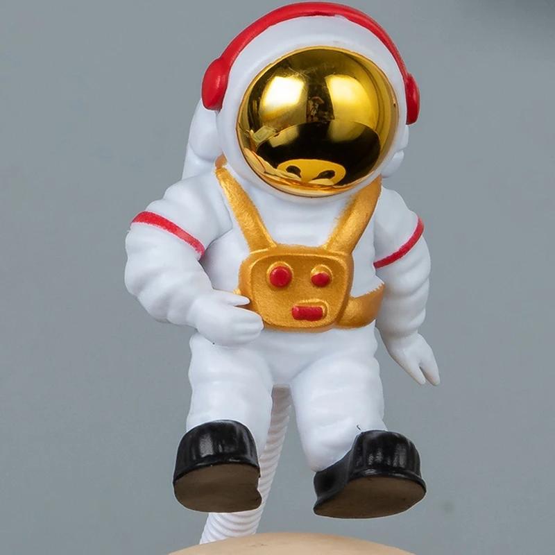 Night LED Light Battery USB Charging Astronauts Lunar Lamp Children Bedroom Bedside Desk Decoration Table Lamp Night Lights
