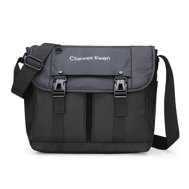 

Shoulder Bag Men s Retro Postman Bag Business Casual Crossbody Bag Large Capacity Canvas Bag Men s Backpack чорний