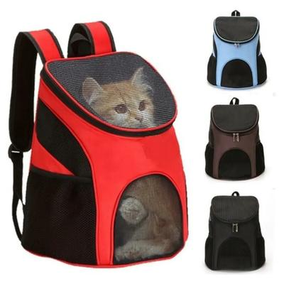 Comfortable Pet Backpack Breathable Mesh Puppy Dog Cat Outdoor Carrier Bag Durable Padded Shoulder Pet Cat Carrier