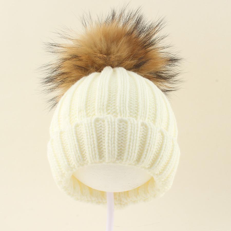 Kids Winter Warm Knitted Set Pom‑pom Hat Scarf Gloves 3‑Pcs Set Or Single Beanie Hat Windproof Ear Protection For Boys Girls Cold Weather Outdoor