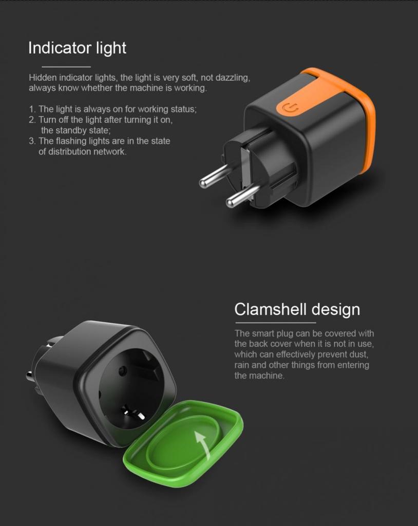 Corui Tuya Wifi Smart Plug Eu 16a Mit Power Monitor Funktion Drahtlose App Fernbedienung Buchse Mit Alexa Google Home Stimme