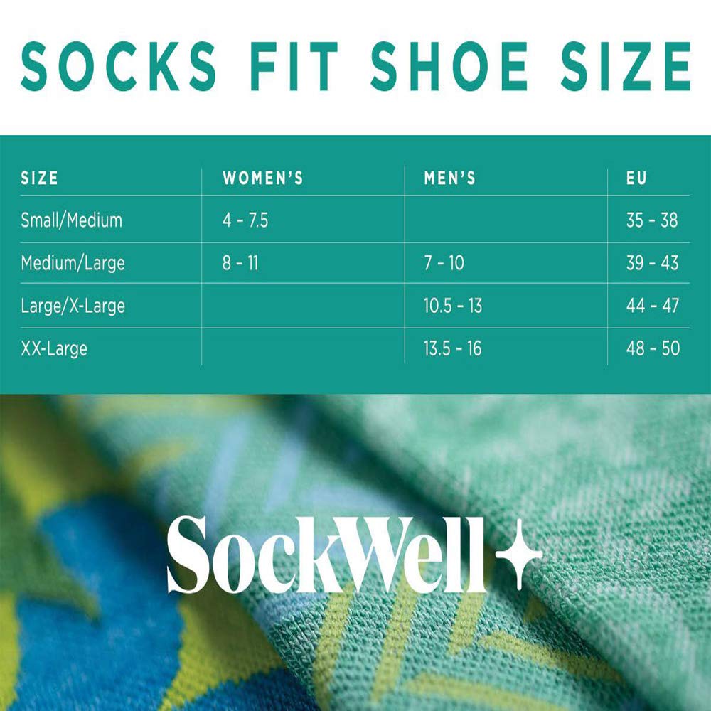Sockwell Sustainable Merino Wool Socks for Cold Soreness and 1 Size SM Women's Bunions, Mid-Length, Pair, Denim,