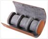 Green Submariner Leather Watch Box: Dustproof, Portable Protection for 1-3 Watches