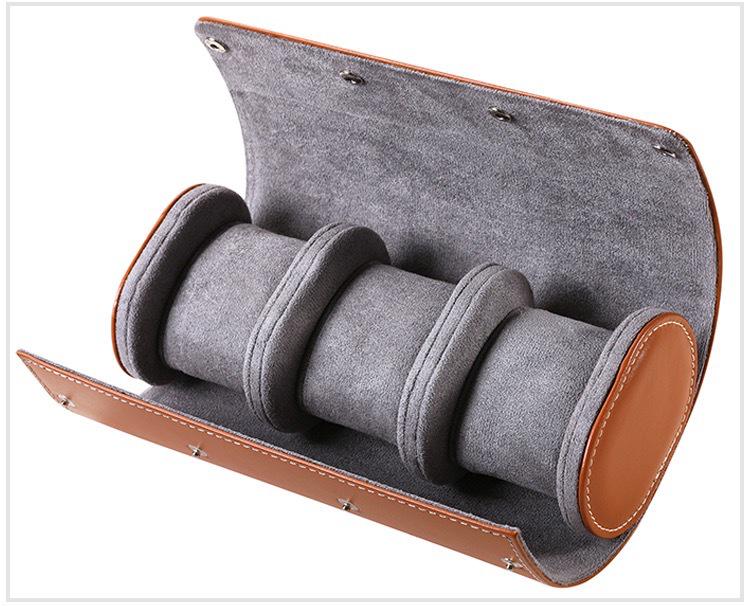 Green Submariner Leather Watch Box: Dustproof, Portable Protection for 1-3 Watches