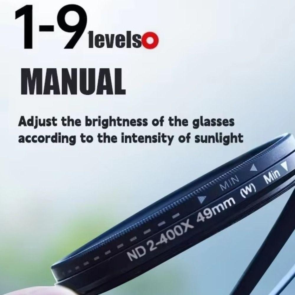 9 Level Polarized Sunglasses ND Filter Sun Glasses New Adjustable Dimming Glasses  Outdoor