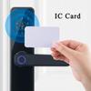ZJchao Intelligent Smart Waterproof Design Fingerprint Lock Swipe Card Key Password Electronic Lock for Wooden Doors with Handle Fingerprint Lock Elec