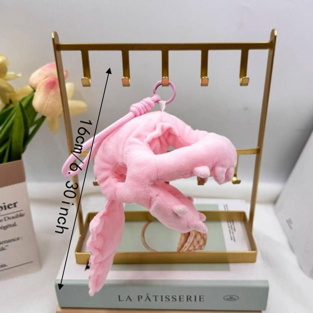 Grey / Pink Dinosaur Skeleton Plush Pendant Plush Hoodie Cotton Doll Clothes Doll Collectors