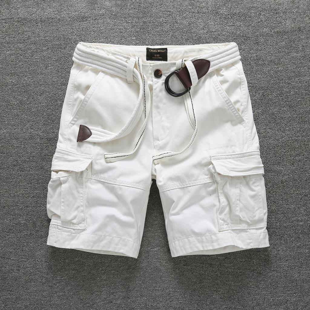 New Summer Casual Shorts, Cotton Loose Camouflage Work Pants, Men's and Youth Straight Leg Men's Pants