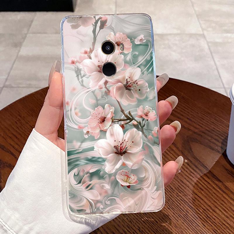 Fundas For Xiaomi Mi Mix 2 Casing Protective Capa Coque Clear Silicone Soft TPU Back Cover Cute Rabbit Cat Dinasaur Phone Case