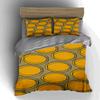 Yellow Concentric Circles. Bedding Duvet Cover Sets Duvet Covers Pillowcases Gifts (1 * Duvet Cover 2 * Pillowcases, Without Duvet Insert)