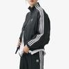 Adidas Originals Trefoil Track Jacket With Stripe Print And Zip-Up Stand Collar Women Tops Black HM2152