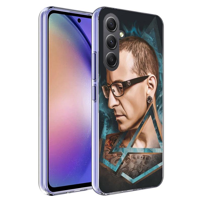 Singer C-Chester Bennington Phone Case for Samsung A16 A26 A36 A56 A17 A37 A57 A07 A06 A02S A03 A04S A05S Galaxy Note 20 10 A50S
