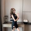 Night Show Sexy New Retro Girl Style Slim Catwalk Dress Modified Cheongsam Irregular Hip Wrap Dress